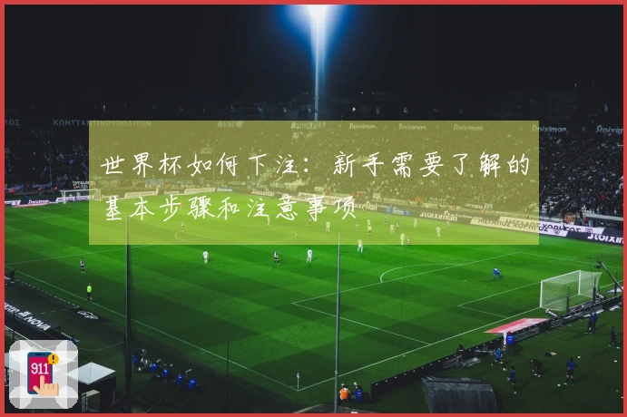 世界杯如何下注：新手需要了解的基本步骤和注意事项